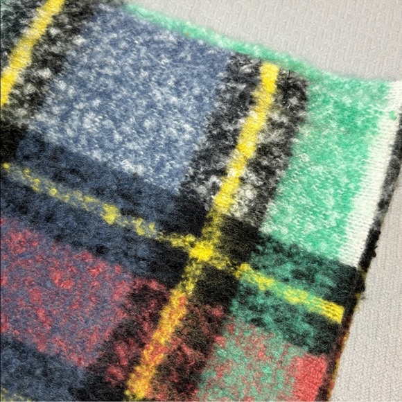 Aerie Teal and Purple Plaid Scarf - Picture 2 of 3